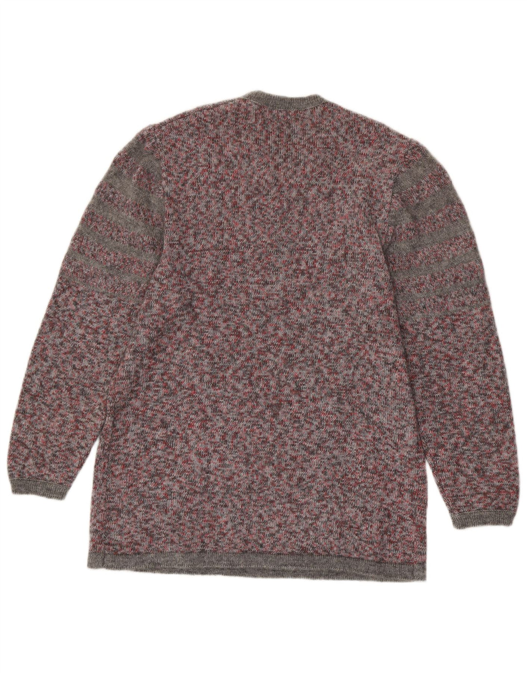 VINTAGE Femme Crew Neck Jumper Pull UK 16 Grand Multicolore Moucheté