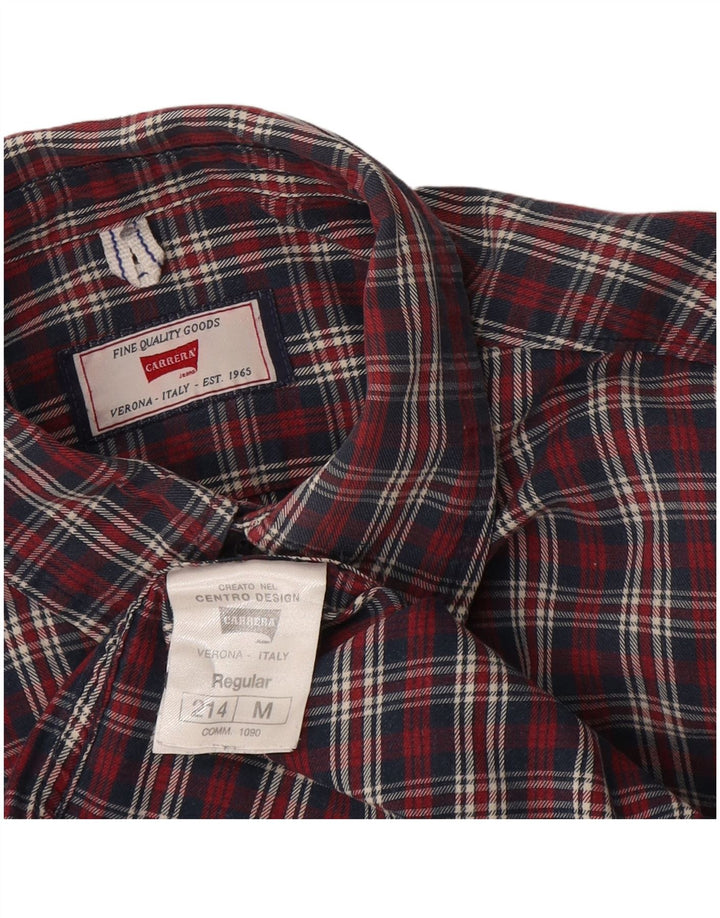 Carrera Chemise Regular Fit Flanelle Homme Rouge Moyen Carreaux Coton