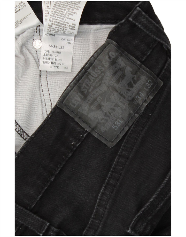 Levi's Jean Slim 531 Homme W34 L32 Noir Coton