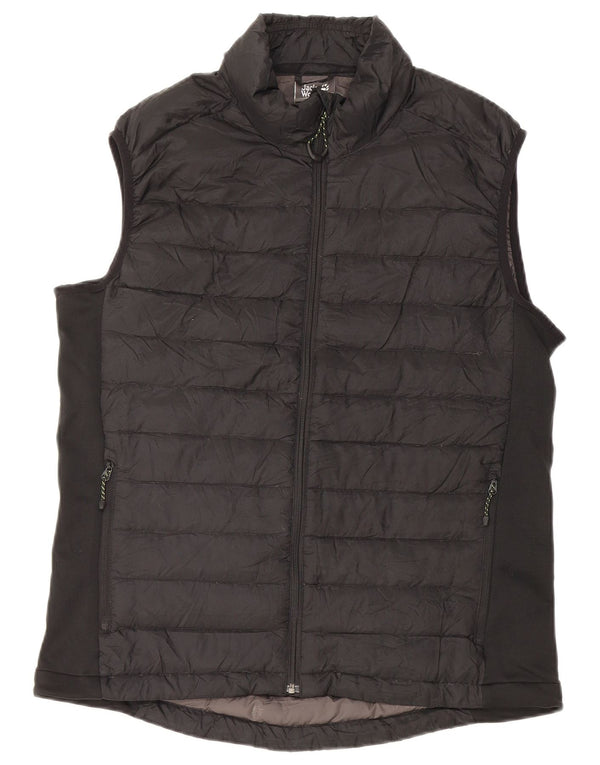 Jack Wolfskin Gilet rembourré pour homme UK 34 XS Noir Polyester