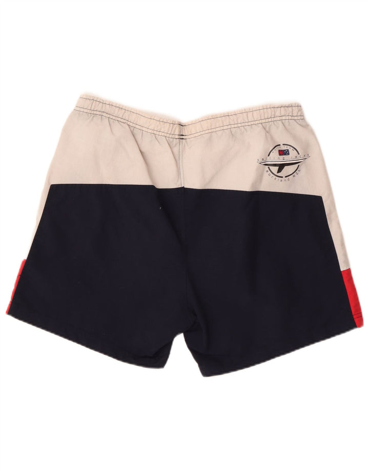 Asics Short de Bain Graphique Homme Bleu Marine Colorblock Polyamide