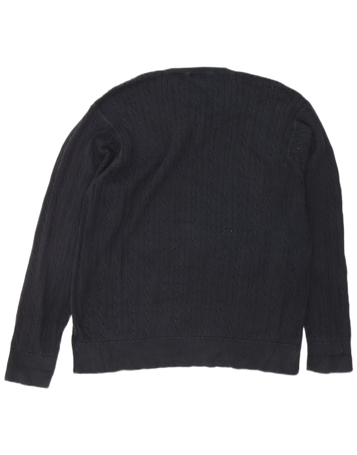 IZOD Pull col V Homme XL Noir Coton