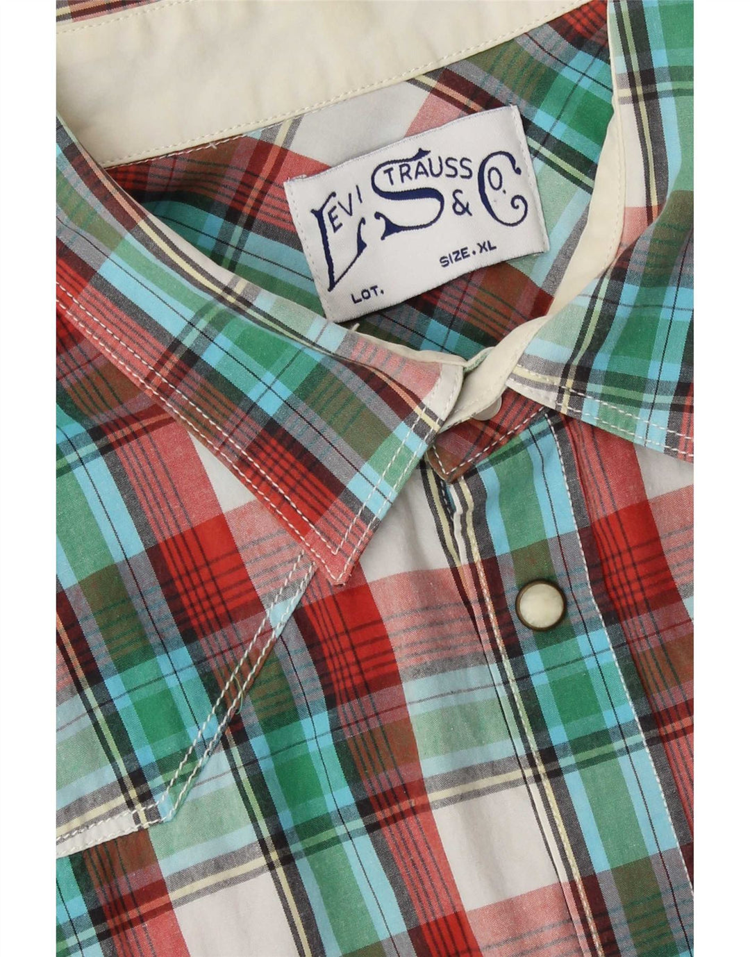Levi's Chemise à Manches Courtes XL Homme Multicolore Carreaux