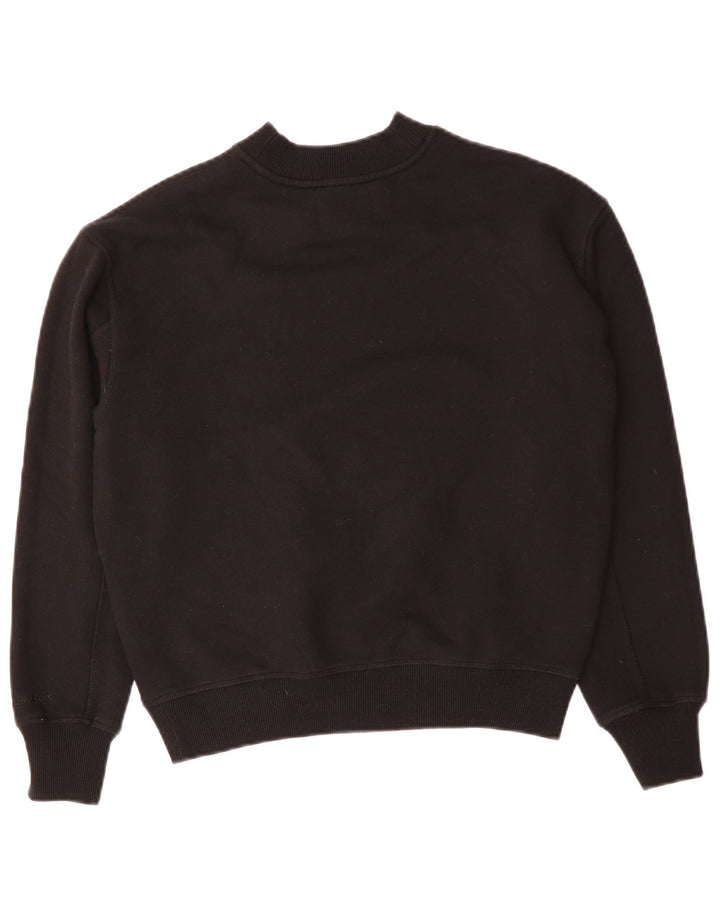 CALVIN KLEIN JEANS Sweat-shirt surdimensionné pour femme UK 10 Small Noir