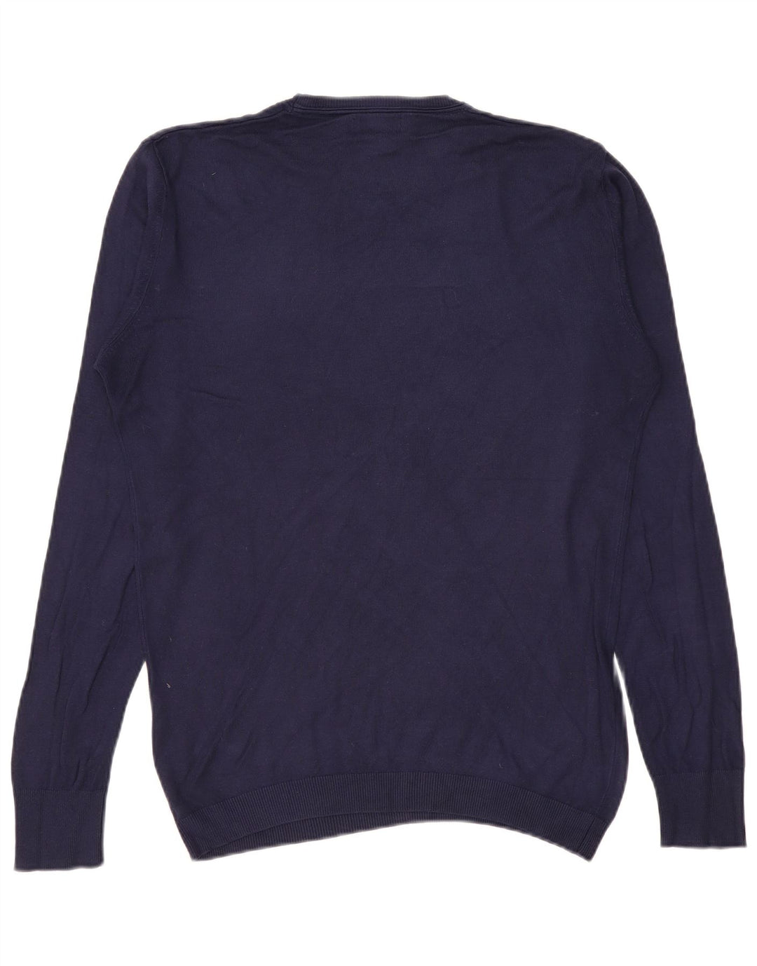 Zara Pull ras du cou pour homme, grand, bleu marine