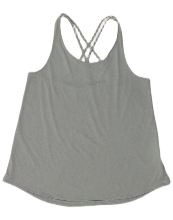Adidas Femmes Aeroready Débardeur UK 14 Grand Gris Polyester
