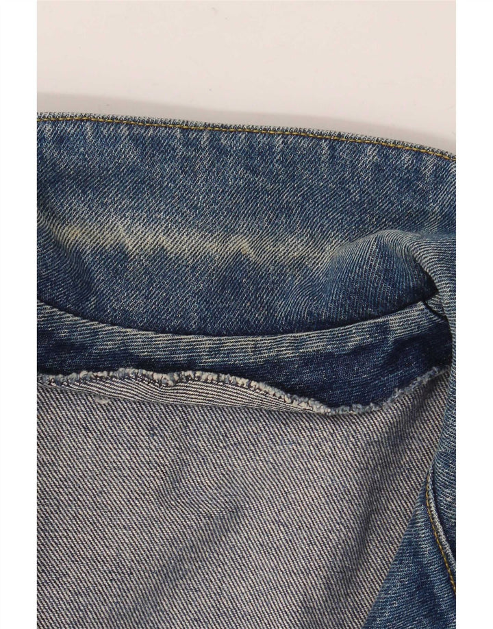 vintage Femmes Surdimensionné 2 Bouton Denim Blazer Veste UK 18 XL Bleu