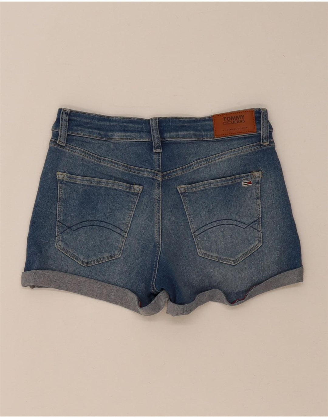 TOMMY HILFIGER Short En Jean W25 XS Bleu Coton Femme