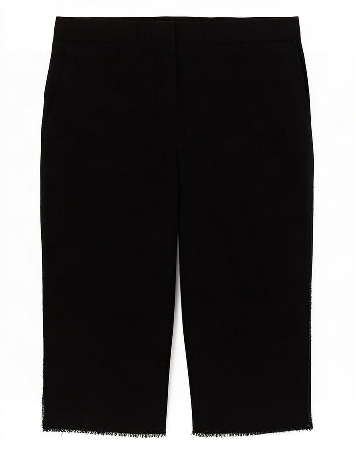 Bermuda Femme Zara Moyen W28 Lyocell Noir