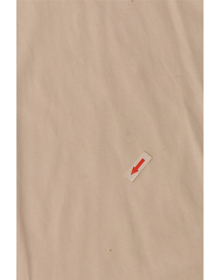 ASICS T-shirt à col zippé pour homme Large Blanc cassé