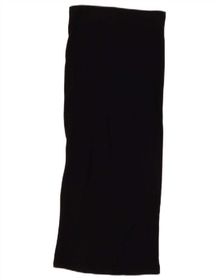Zara Femme Jupe Maxi Petite W26 Nylon Noir