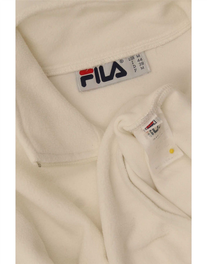 Fila Body en polaire à manches longues pour femme UK 14 Polyester blanc moyen