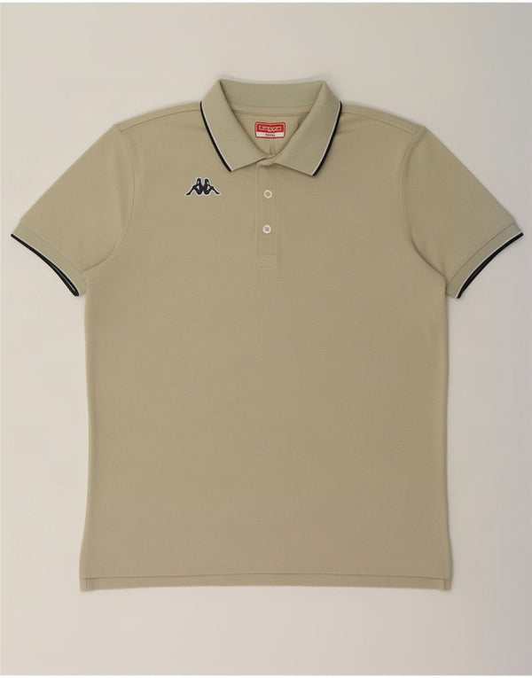 Kappa Polo Homme Large Kaki Coton