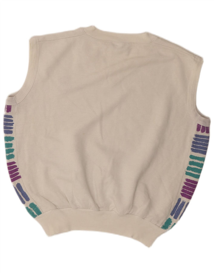 Sergio Tacchini Débardeur Homme Gilet XL Acrylique Blanc