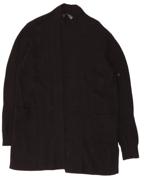 Marks & Spencer Pull cardigan ouvert long pour femme UK 14 Noir moyen