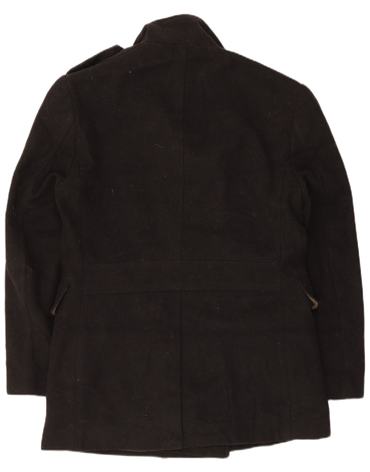 Marks & Spencer Manteau double boutonnage pour homme UK 36 Petit Noir Polyester