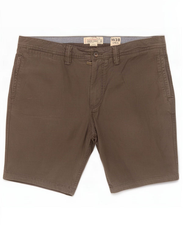 Fat Face Short Chino Homme XL W38 Gris Coton