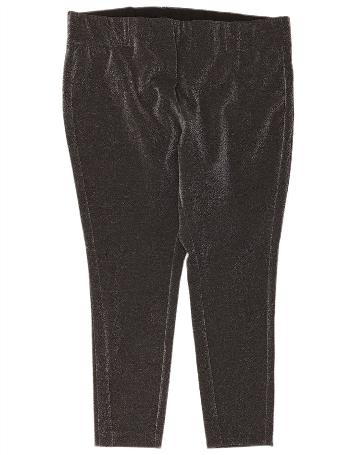 Marks & Spencer Leggings Femme UK 22 3XL Gris Moucheté Polyester