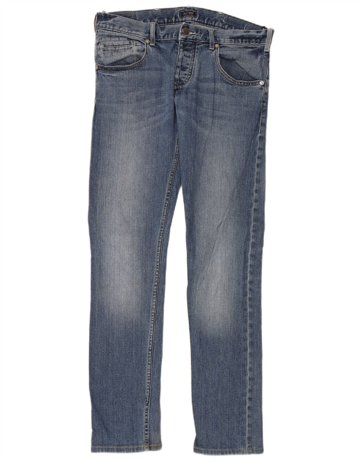 ARMANI Jean Slim W31 L33 Bleu Coton Homme