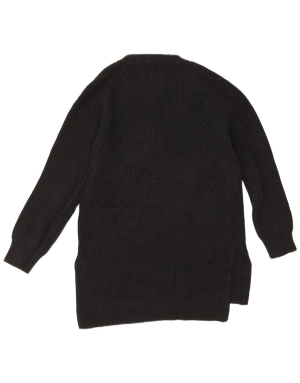 Marks & Spencer Pull surdimensionné à col en V pour femme UK 10 Small Noir