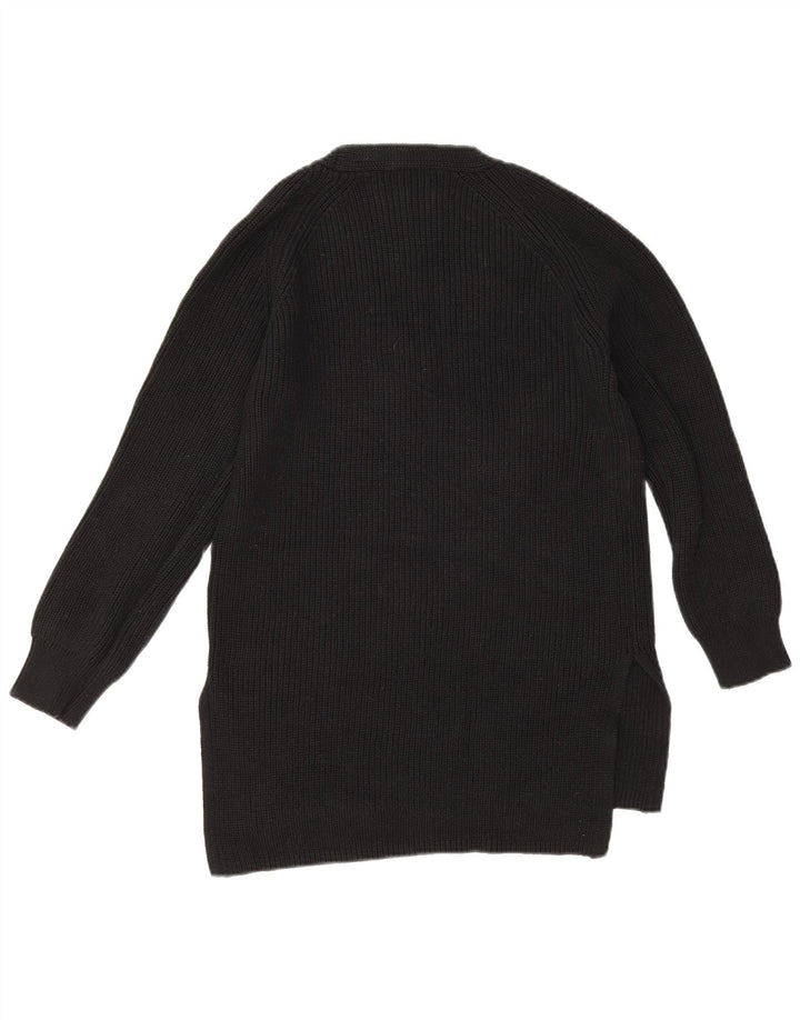 Marks & Spencer Pull surdimensionné à col en V pour femme UK 10 Small Noir