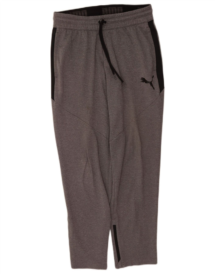 Puma Pantalon de Survêtement Homme Gris Moyen Colorblock Polyester