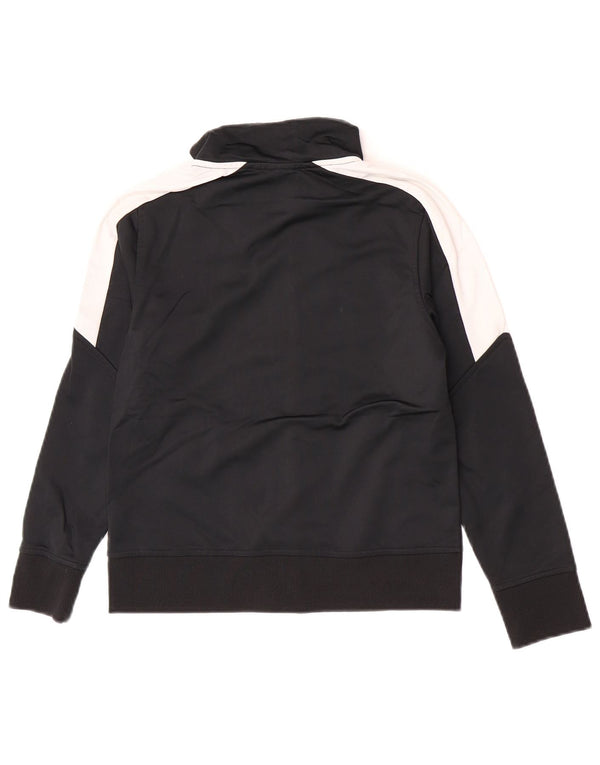 Puma Veste de survêtement pour garçon 7-8 ans Petit Noir Colorblock Polyester