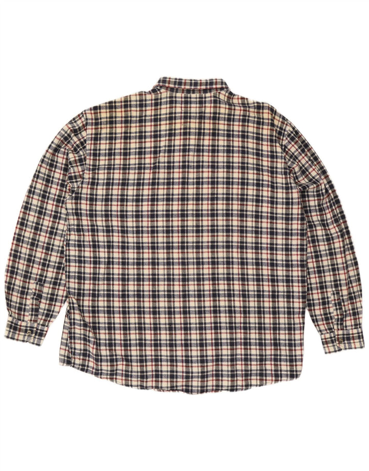 European Project Chemise en flanelle pour homme 2XL en coton à carreaux multicolore