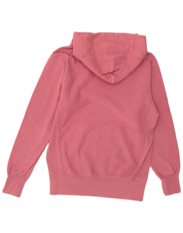 Champion Pull à capuche surdimensionné graphique pour femme UK 10 Petit coton rose