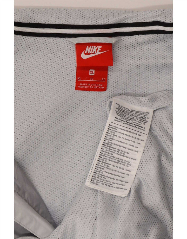 Nike Veste de survêtement à capuche pour homme XL Gris Colorblock Polyester