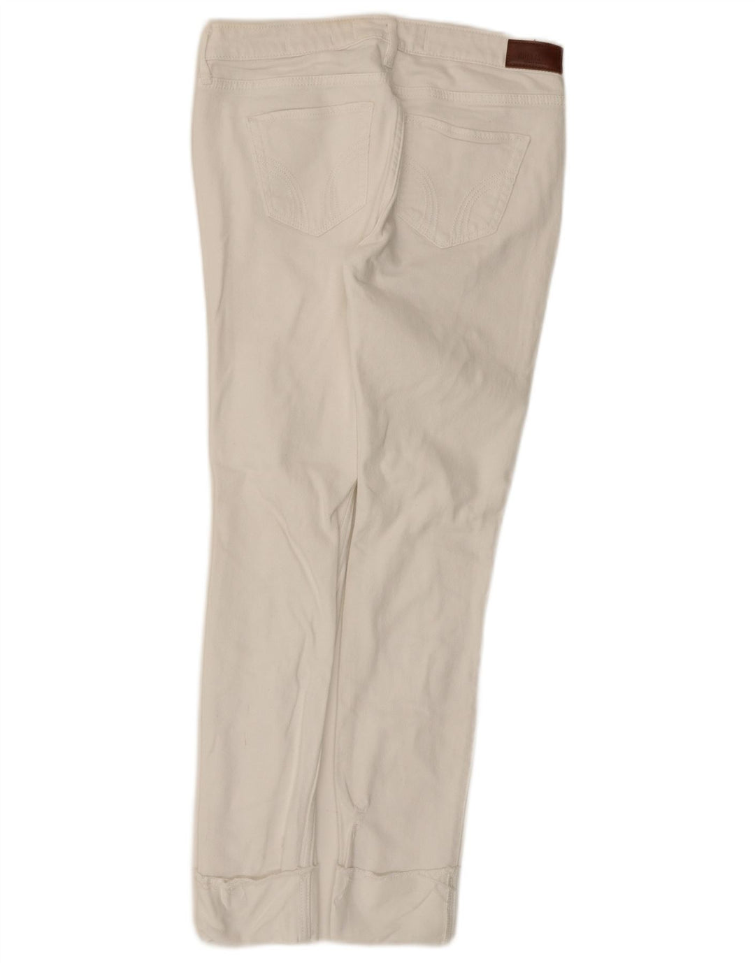 HOLLISTER Jean skinny taille basse effet vieilli pour femme W26 L28 Coton blanc