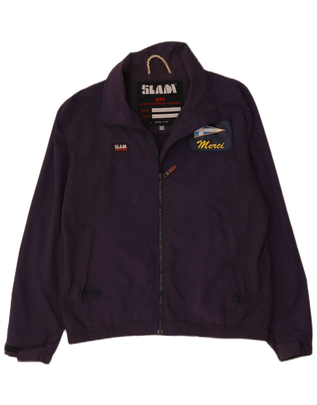 Slam Veste Bomber Homme UK 38 Nylon Violet Moyen