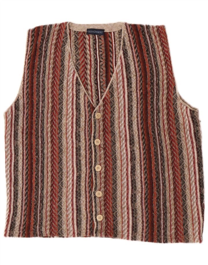 gilet homme vintage grand rayé multicolore