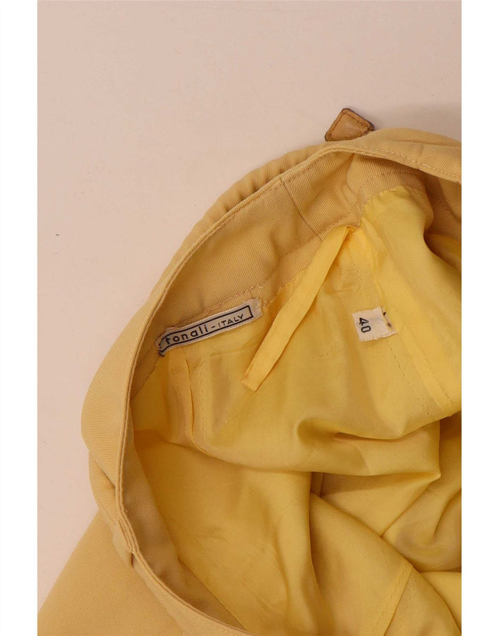 jupe trapèze femme vintage IT 40 Small W27 Jaune