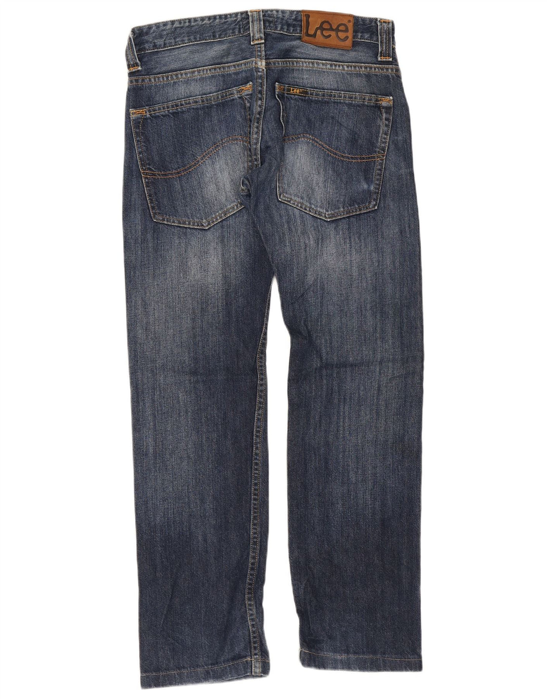 Lee Femme Powell Jean Droit W30 L28 Bleu Marine Coton