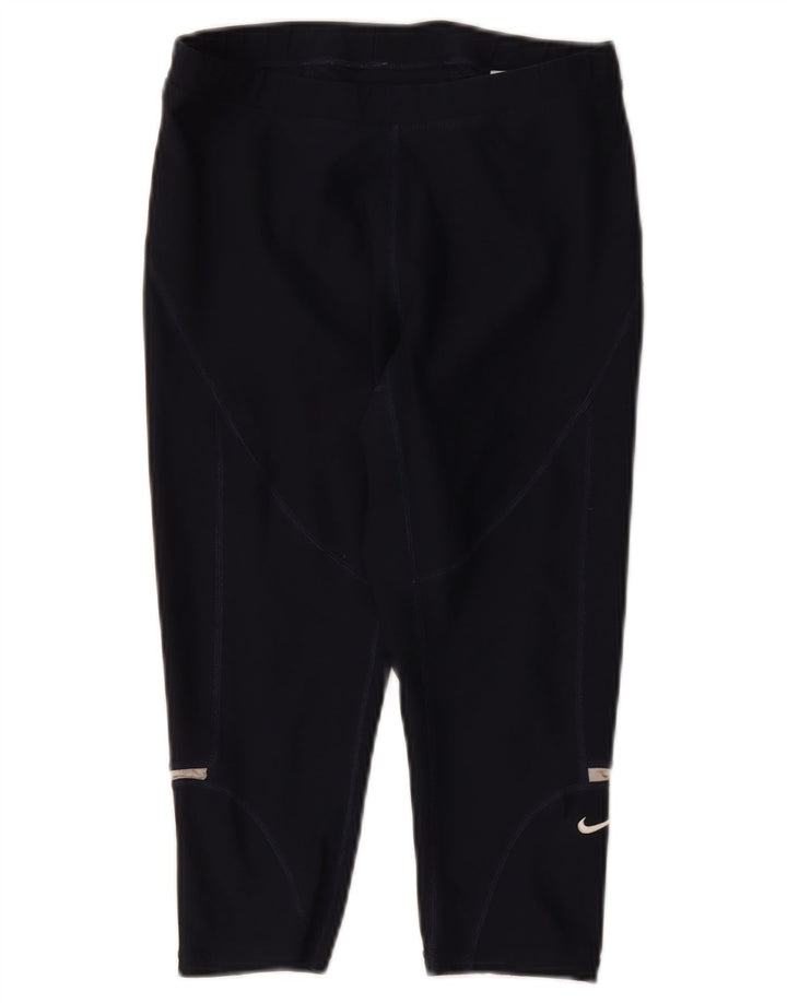 Legging Capri Nike Femme US 0/2 XS Bleu Marine Polyester
