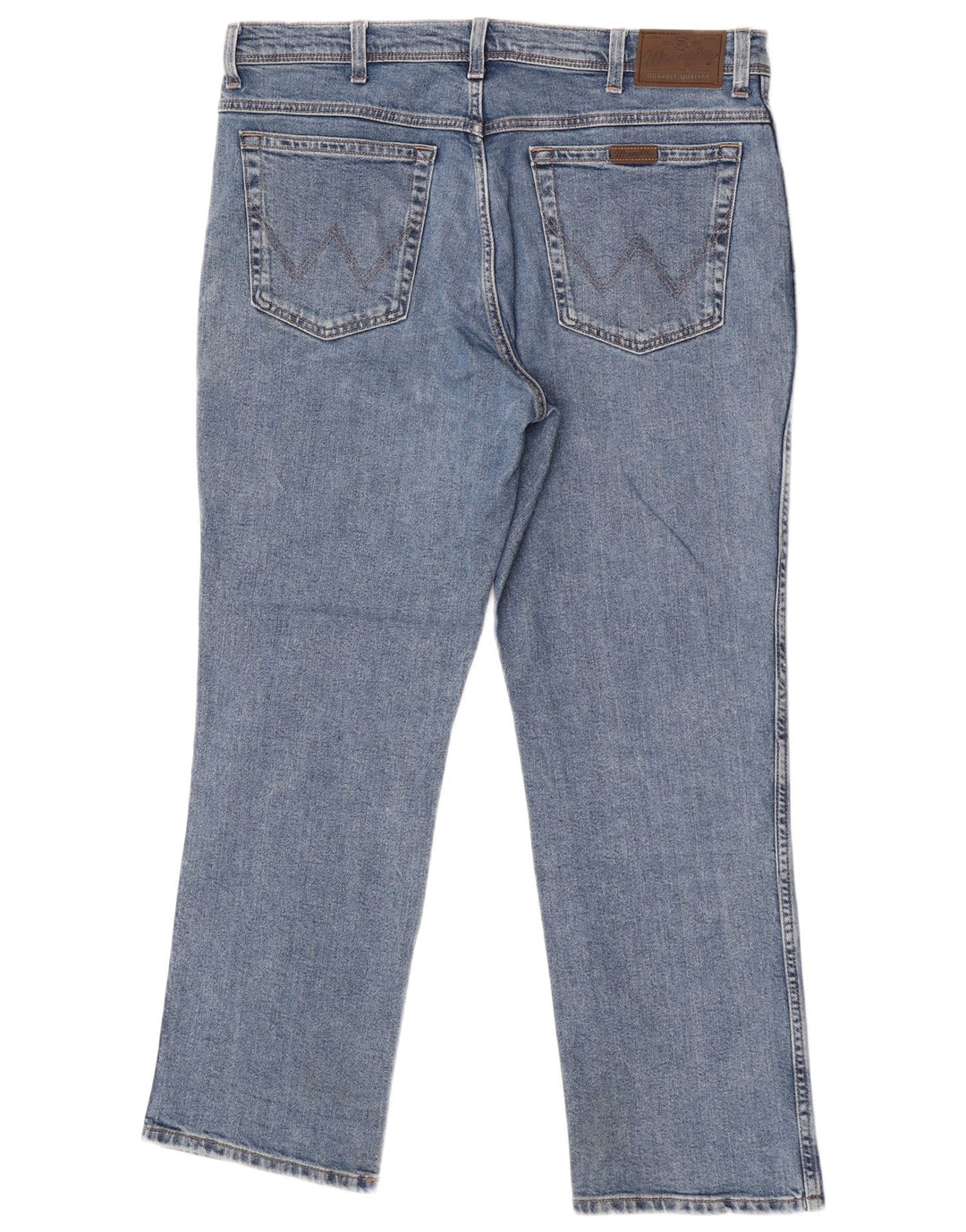 Wrangler Jean droit coupe droite W38 L30 pour homme en coton bleu