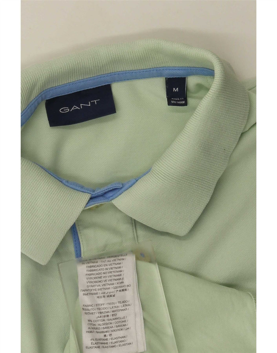 Gant Polo Homme Vert Moyen Coton