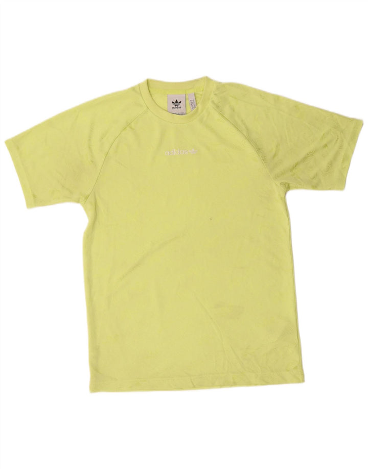 Adidas T-shirt graphique pour hommes, petit, vert, polyester
