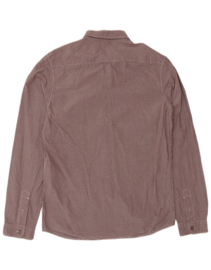 Paul Smith Chemise coupe ajustée en coton à petits carreaux rouges