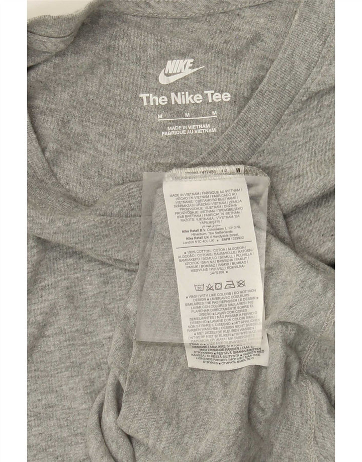 NIKE T-Shirt Homme Gris Moyen Coton