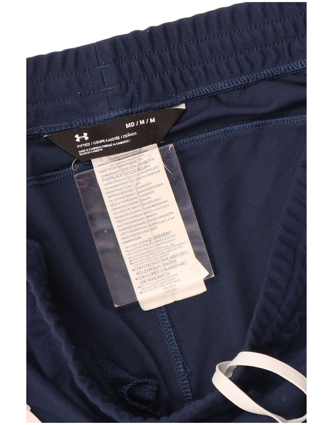 Under Armour Pantalon de Survêtement Fitted Homme Bleu Marine Colorblock