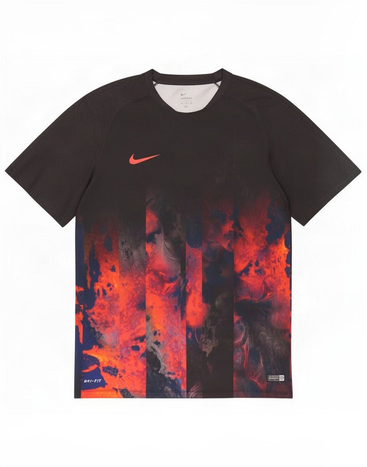 Nike Hommes Dri Fit Graphic T-Shirt Top XL Noir Polyester