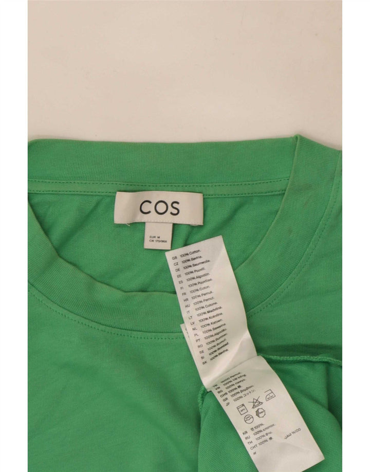Cos Haut Femme Manches Longues UK 44 Coton Vert Moyen