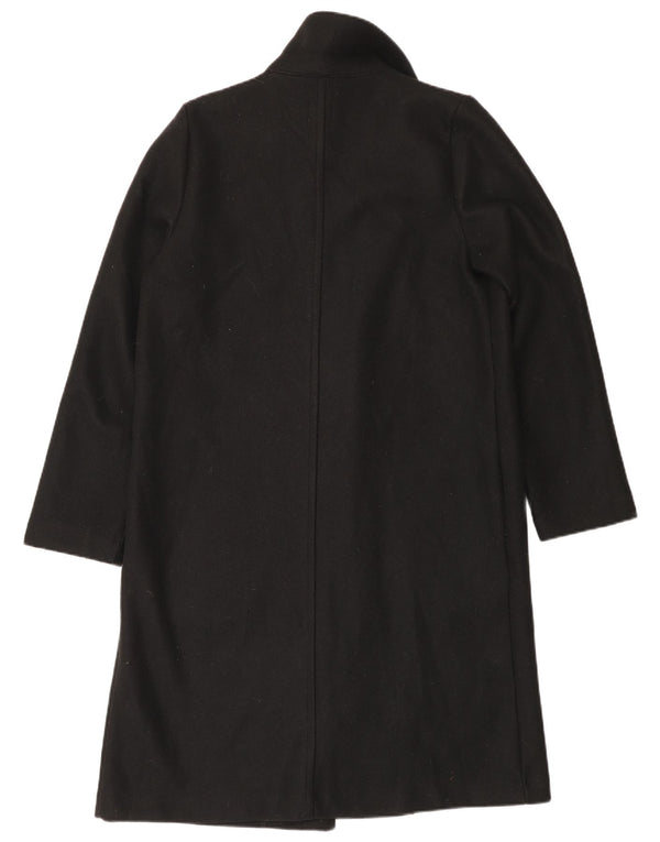 Zara Womens Open Overcoat UK 14 Medium Noir Polyester