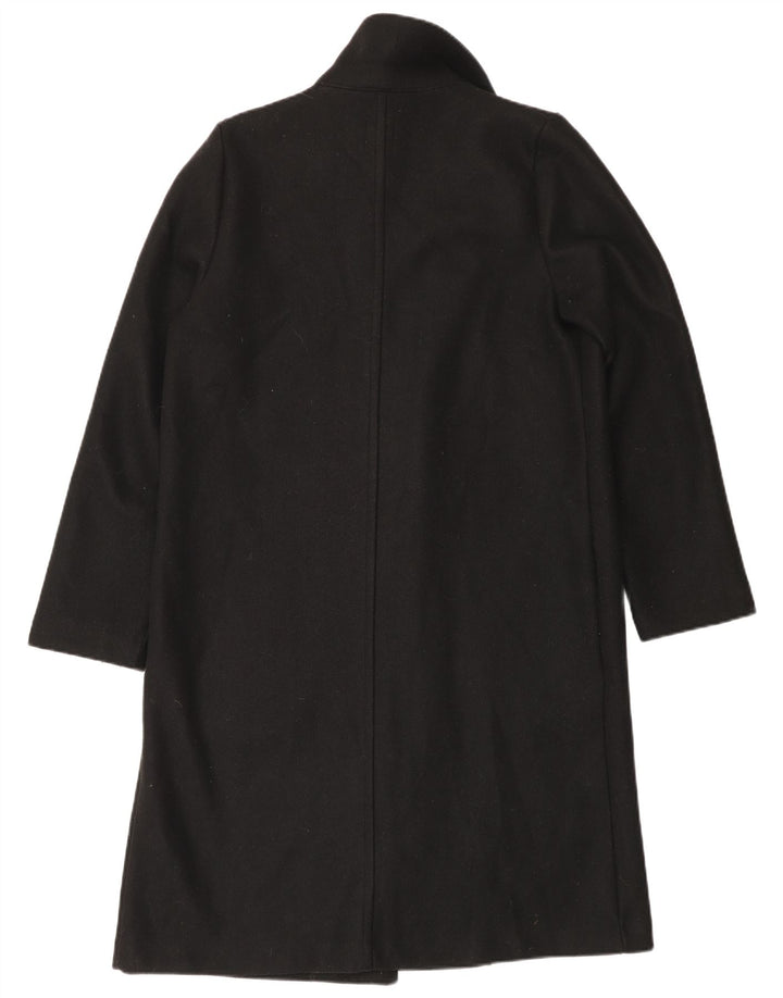 Zara Womens Open Overcoat UK 14 Medium Noir Polyester