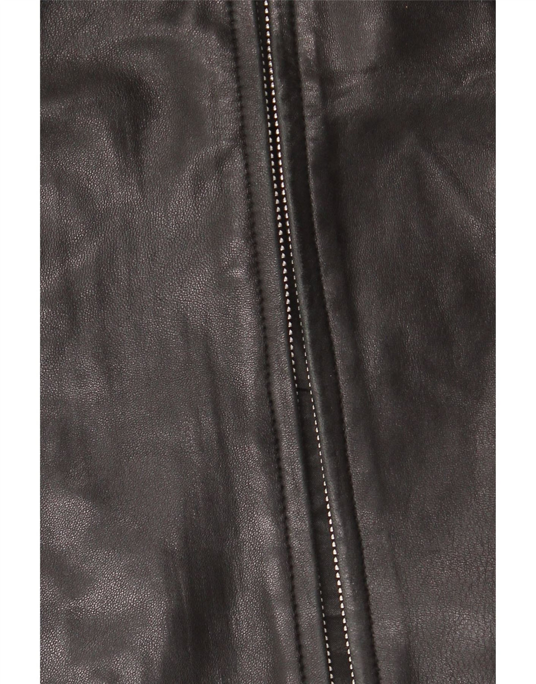 JAEGER Veste en cuir femme UK 12 Cuir noir moyen