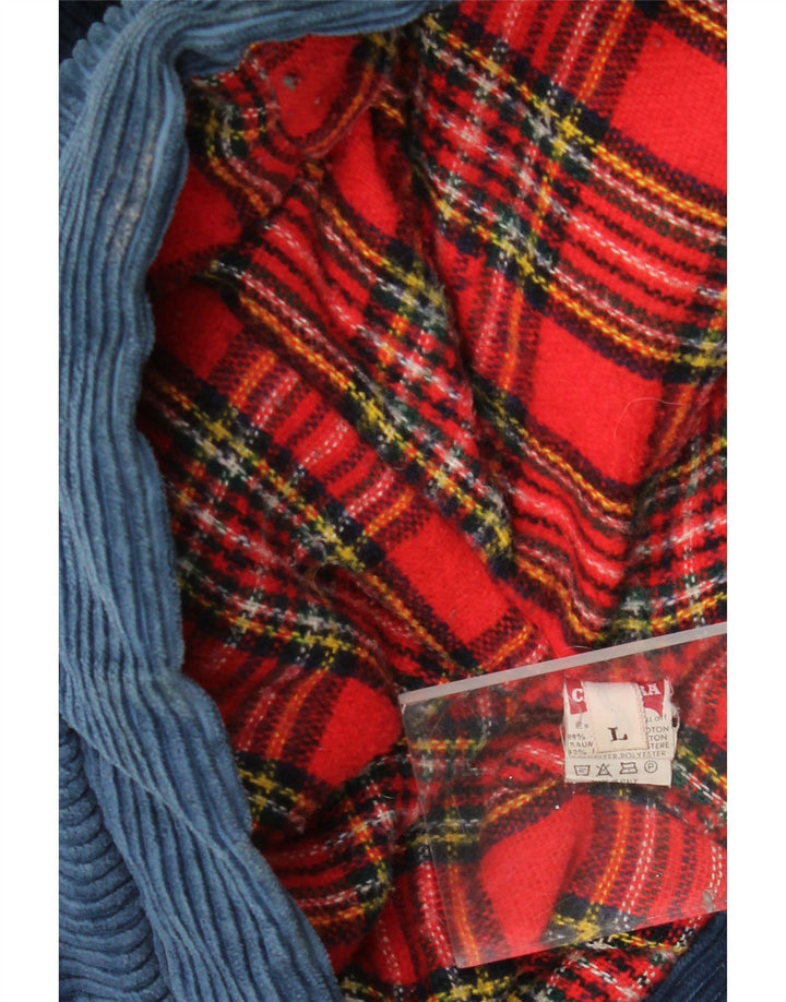 CARRERA Mens Corduroy Jacket UK 40 Large Navy Blue Cotton Vintage Carrera and Second-Hand Carrera from Messina Hembry 