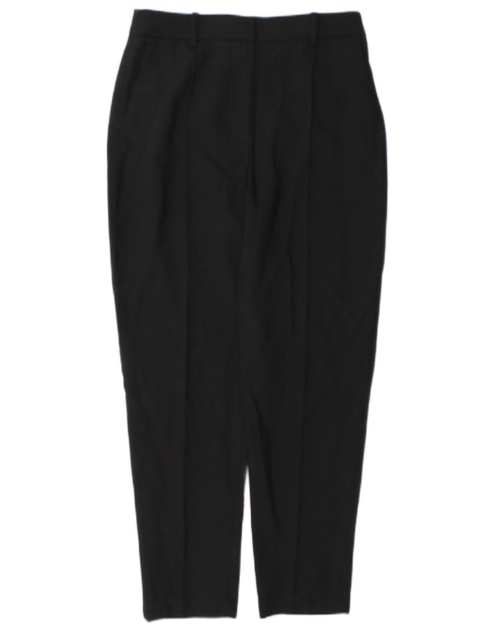 Zara Pantalon Chino Fuselé Pour Femme Moyen W28 L27 Noir Polyester