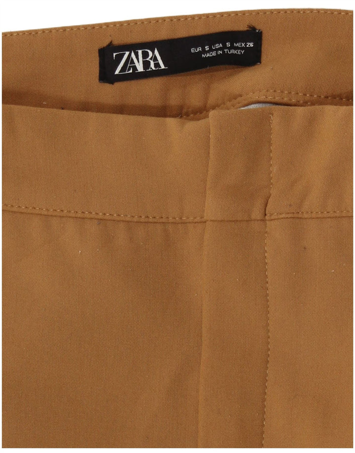 Zara Femme Mini Jupe Petit W26 Beige
